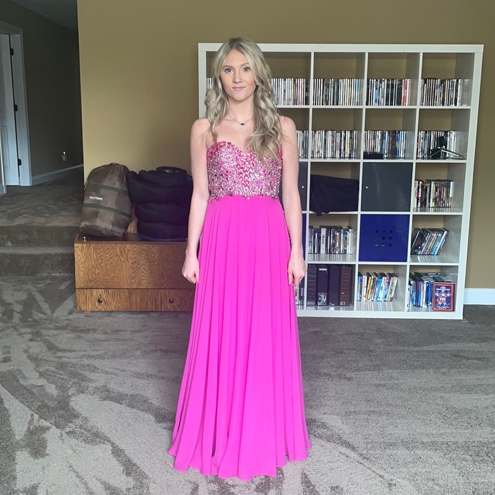 Pink prom dress